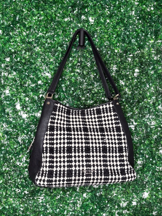 kate spade Handbags - kate spade Black and White Houndstooth Shoulder Bag with Black Trim